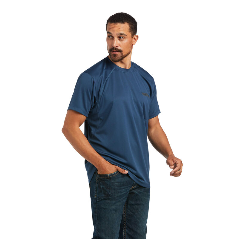 Ariat T-Shirts Herren - Rebar Polartec Elite All Season Blau ( SRXEV-2134 )